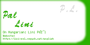 pal lini business card